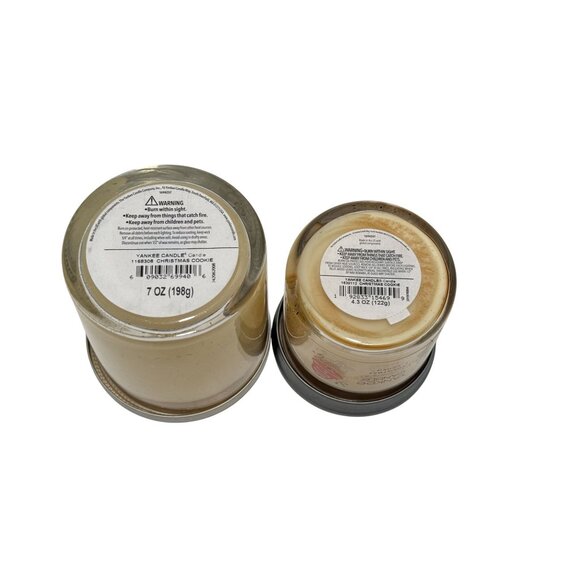 Yankee Candle Christmas Cookie Candles NEW Unused 4.1 oz and 7 oz. - Picture 3 of 3